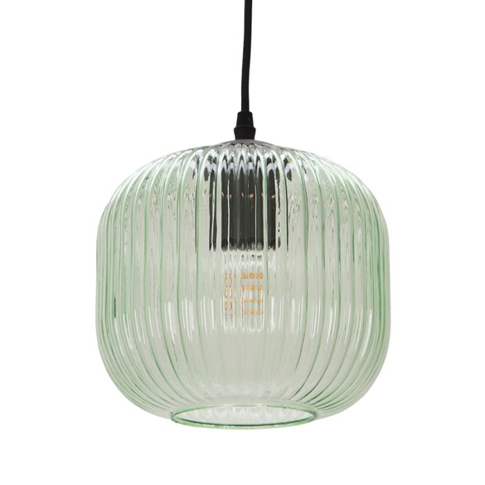 Lampada a sospensione verde design, Charlois