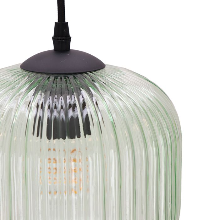 Lampada a sospensione verde design, Charlois
