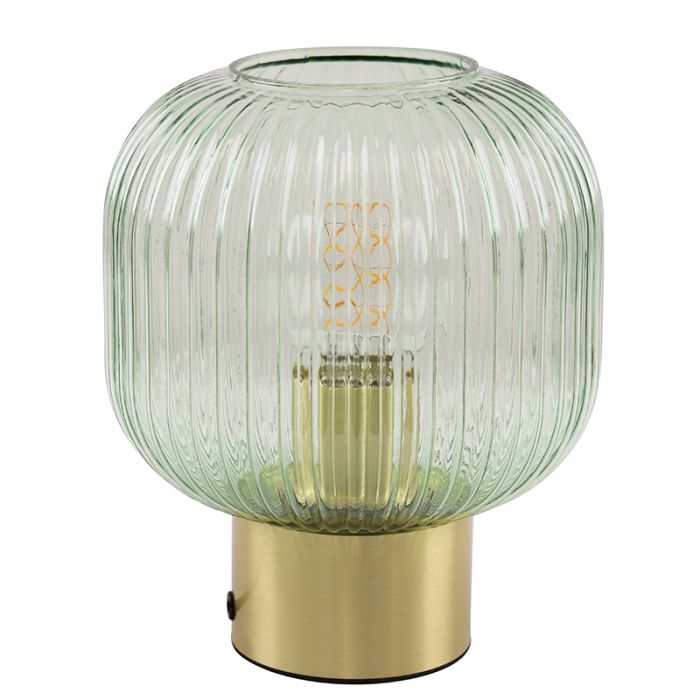 Lampada da tavolo verde design, Charlois, con interruttore