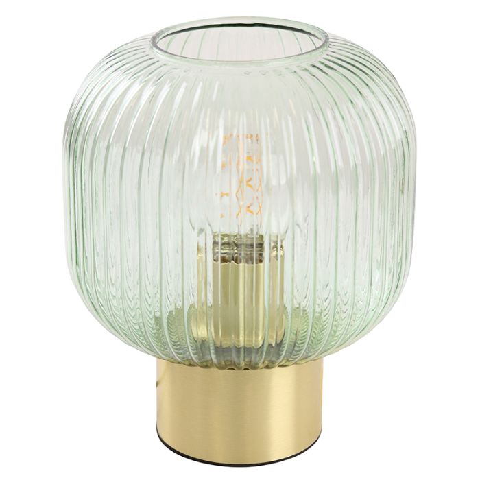 Lampada da tavolo verde design, Charlois, con interruttore