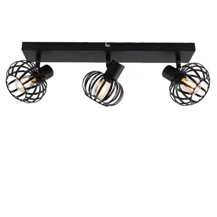 Faretto da soffitto nero industriale, Lieve