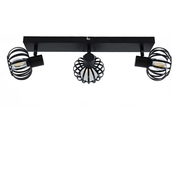 Faretto da soffitto nero industriale, Lieve
