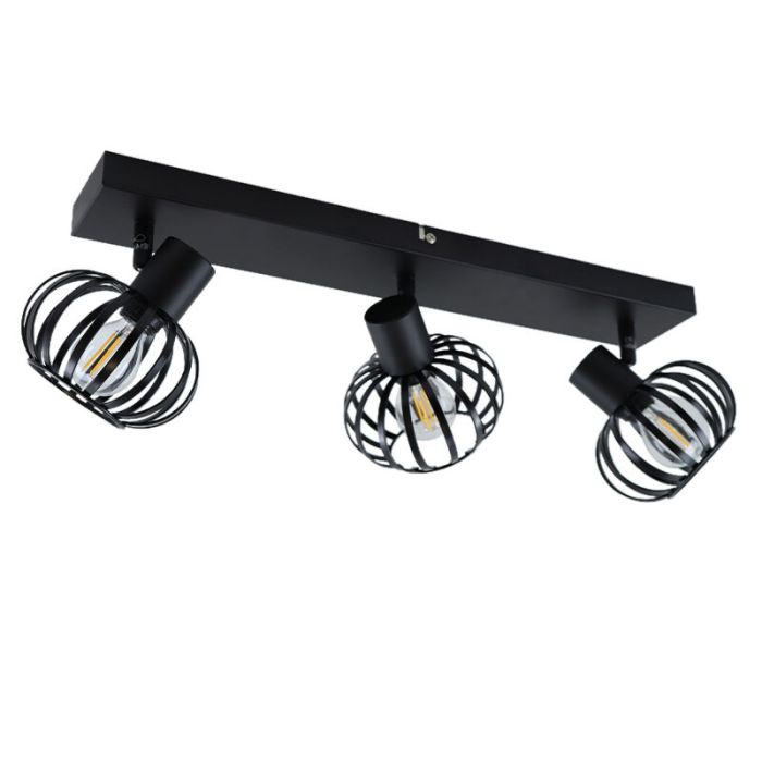 Faretto da soffitto nero industriale, Lieve