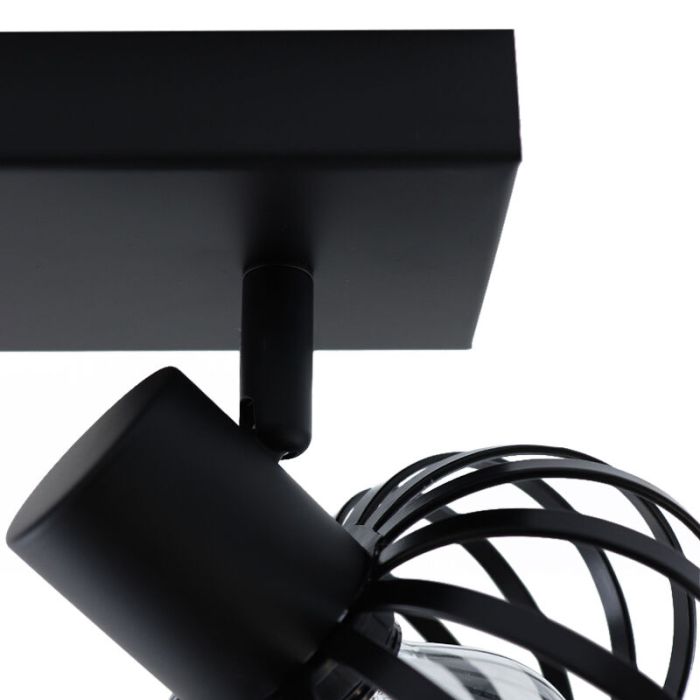 Faretto da soffitto nero industriale, Lieve