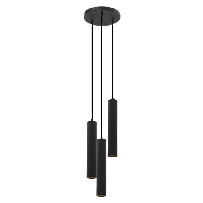 Lampada a sospensione nera moderna, Nadi