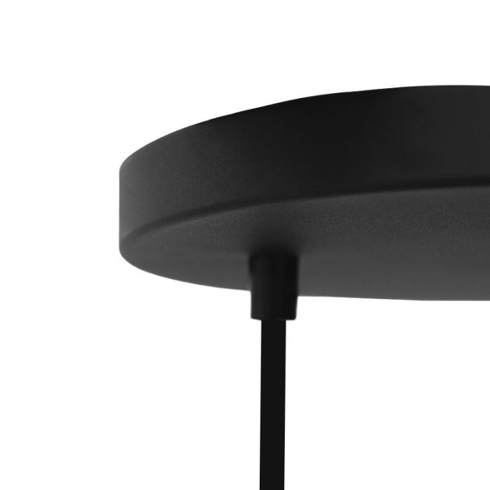 Lampada a sospensione nera industriale, Nida