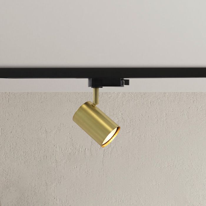 Binario faretto monofasico in ottone moderno, Elena