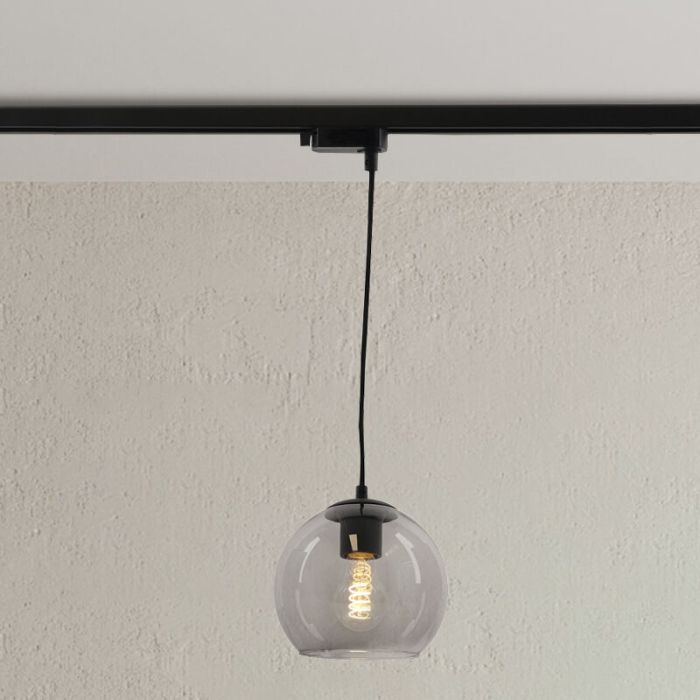 Binario faretto monofasico grigio design, Giada