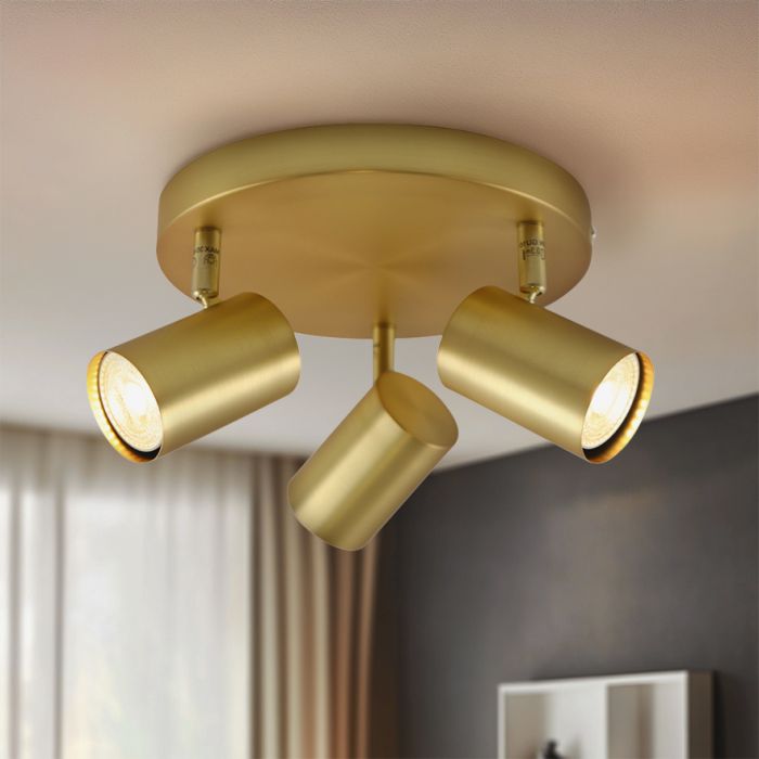 Faretto da soffitto in ottone moderno, Elena