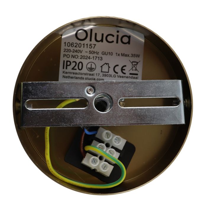 Faretto da soffitto in ottone moderno, Nadi