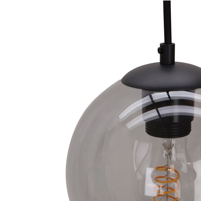 Lampada a sospensione nera moderna, Gianni