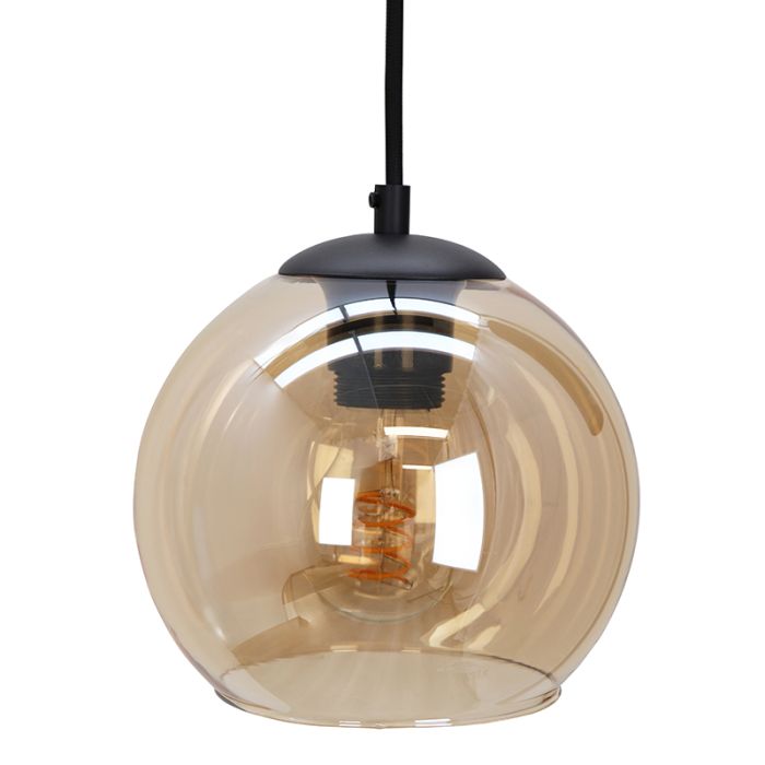 Lampada a sospensione nera moderna, Gianni