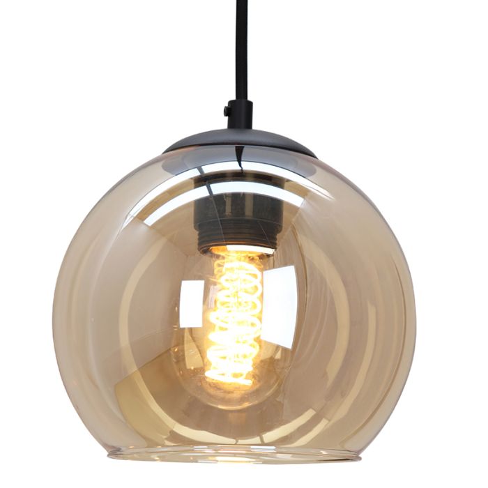 Lampada a sospensione nera moderna, Gianni