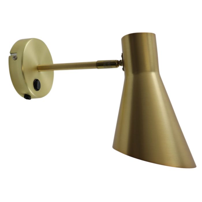 Applique da parete in ottone moderna, Vico, con interruttore