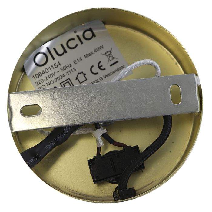 Applique da parete in ottone moderna, Vico, con interruttore