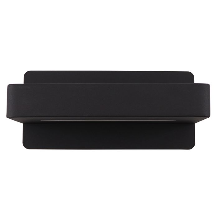 Applique da parete nera moderna, Gregor, 10W, 3000K LED, con interruttore