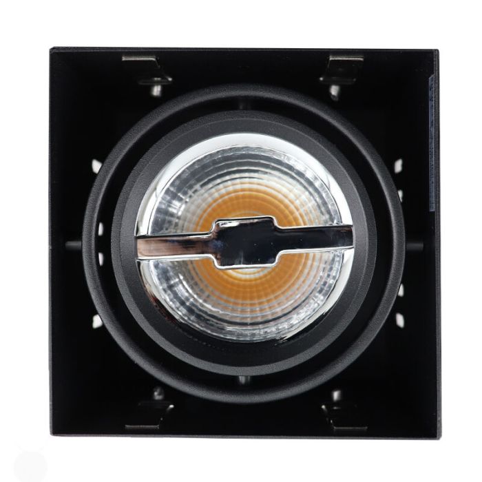 Faretto da incasso senza cornice nero moderno, Joost