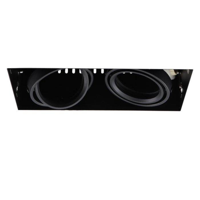 Faretto da incasso senza cornice nero moderno, Joost