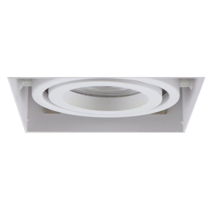 Faretto da incasso senza cornice bianco moderno, Joost