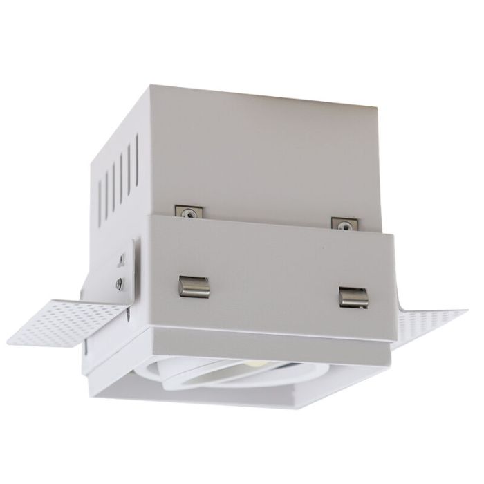 Faretto da incasso senza cornice bianco moderno, Joost