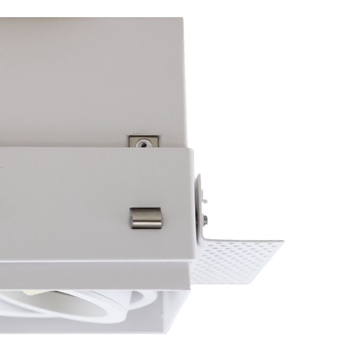 Faretto da incasso senza cornice bianco moderno, Joost