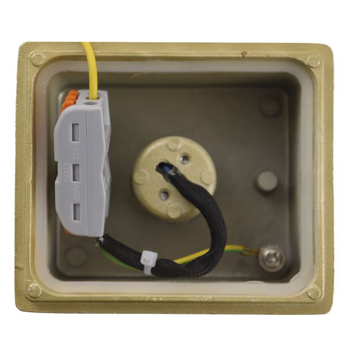 Lampada da parete up down in ottone moderna, Dion, IP65