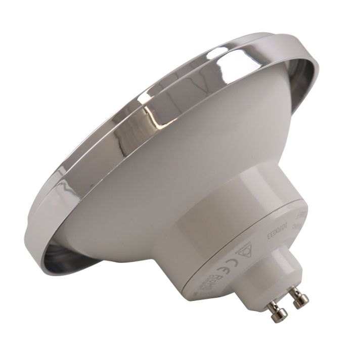 Olucia lampada LED GU10 (AR111) regolabile Clint, 6W, 2700K
