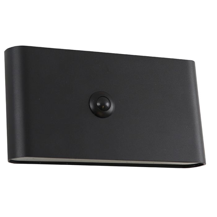 Applique ricaricabile nera moderna, Rodigo, 1W, 3000K LED, IP44