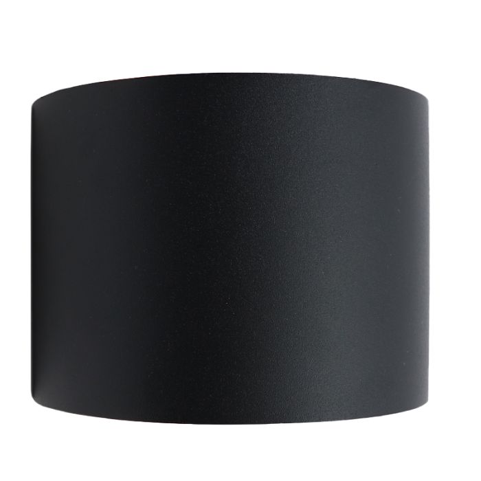 Lampada da parete up down nera moderna, Dion, IP65