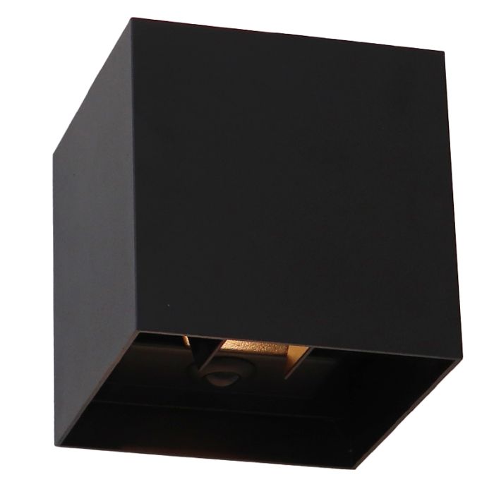 Applique ricaricabile nera moderna, Dion, 1W, 2700K LED, IP44