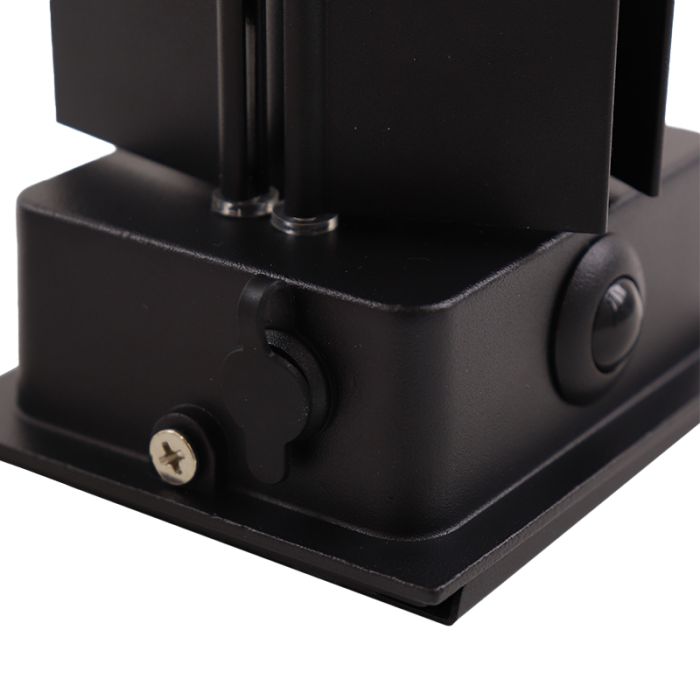 Applique ricaricabile nera moderna, Dion, 1W, 2700K LED, IP44