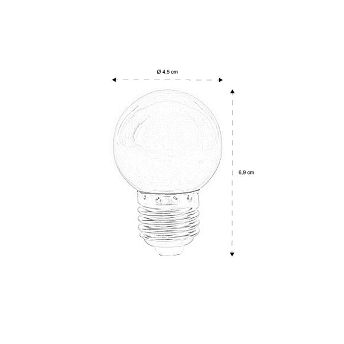 Lampadina LED rossa - 1 Watt