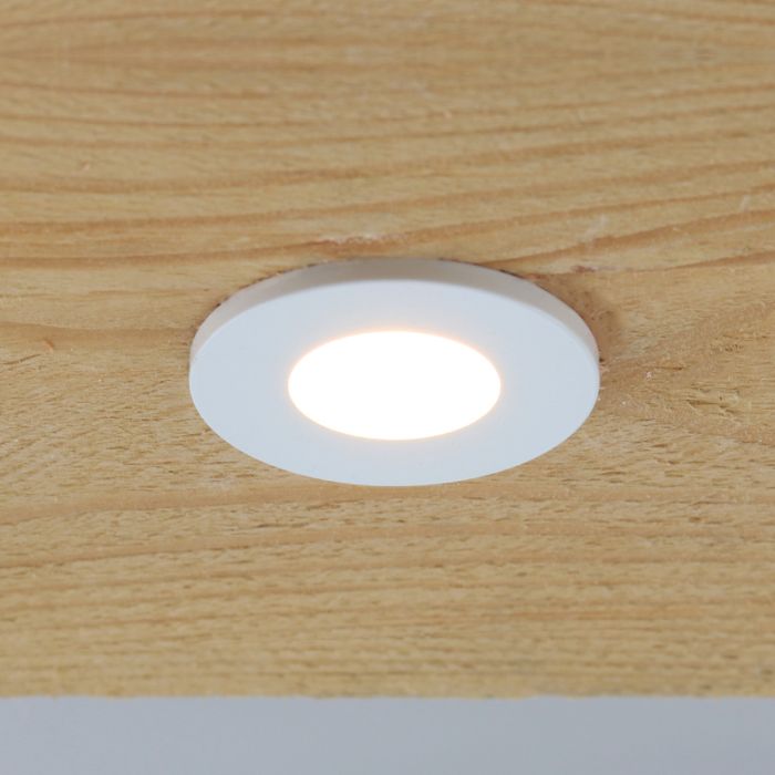 Faretto da incasso bianco per veranda Dico, IP65, dimmerabile