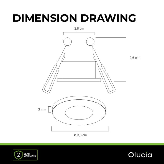 Faretto da incasso bianco per veranda Dico, IP65, dimmerabile