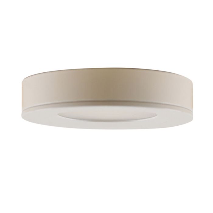 Lampada rotonda per mobile da cucina, bianco, con set di connessione e telecomando