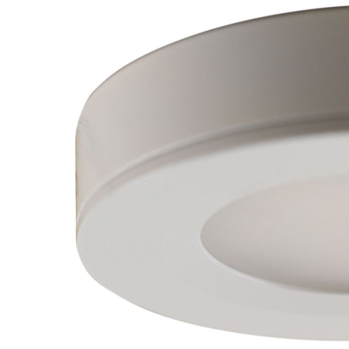 Lampada rotonda per mobile da cucina, bianco, con set di connessione e telecomando