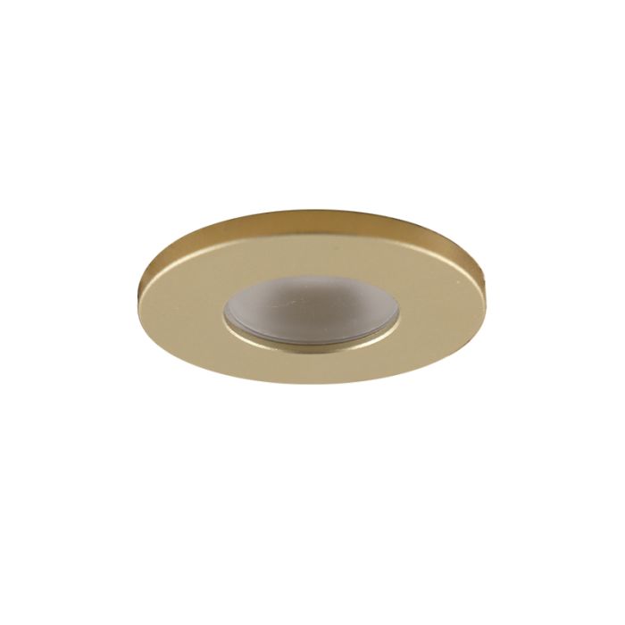 4 faretti da incasso in ottone per veranda Dico, IP65, con set di connessione e telecomando