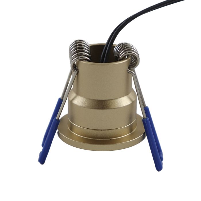 4 faretti da incasso in ottone per veranda Dico, IP65, con set di connessione e telecomando