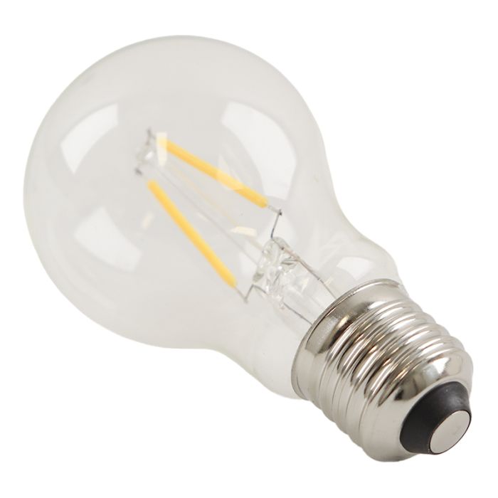 Olucia lampadina a filamento LED E27 regolabile Yona, A60, 2W, 2700K