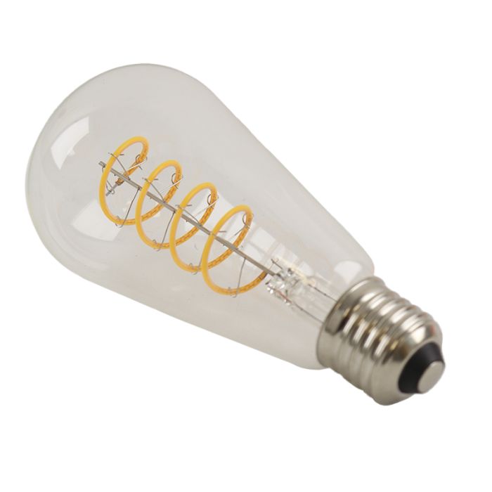 Olucia lampadina Edison LED E27 regolabile Tuelo, 4W, 2700K