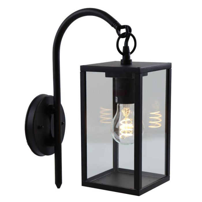 Lampada da esterno nera classica, Janco, IP44