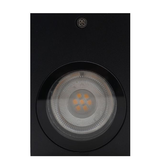 Applique da esterno con sensore crepuscolare nera moderna, Corella, IP54