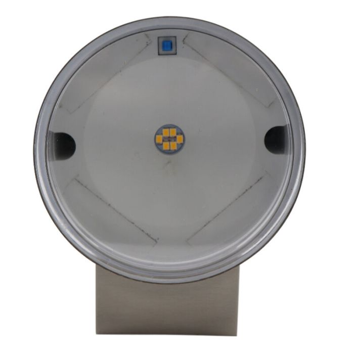 Applique da esterno solare cromata moderna, Tommy, 1W, 2700K LED, IP54