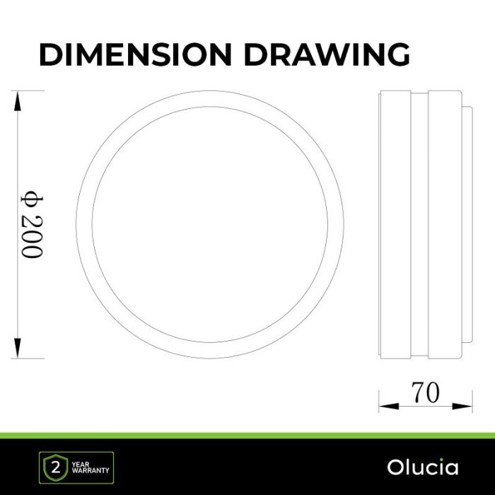 Plafoniera da esterno con sensore di movimento nera in plastica, James, IP44
