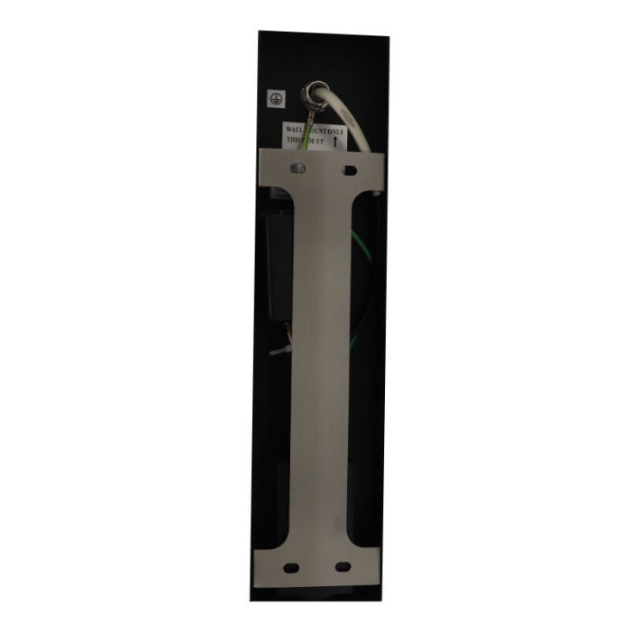 Applique da esterno con sensore crepuscolare nera moderna, Musa, IP44