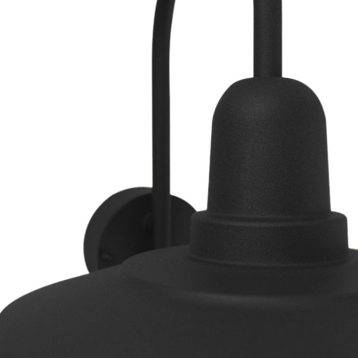 Applique da esterno con sensore di movimento nera classica, Rolin, IP54