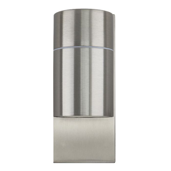 Applique da esterno con sensore crepuscolare argenta moderna, Pedro, IP44