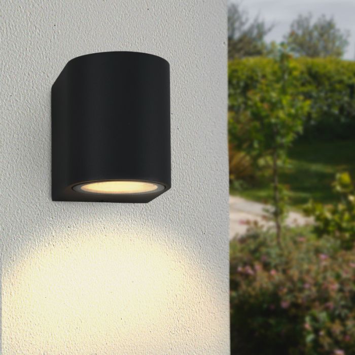 Lampada da esterno nera moderna, Corina, IP44