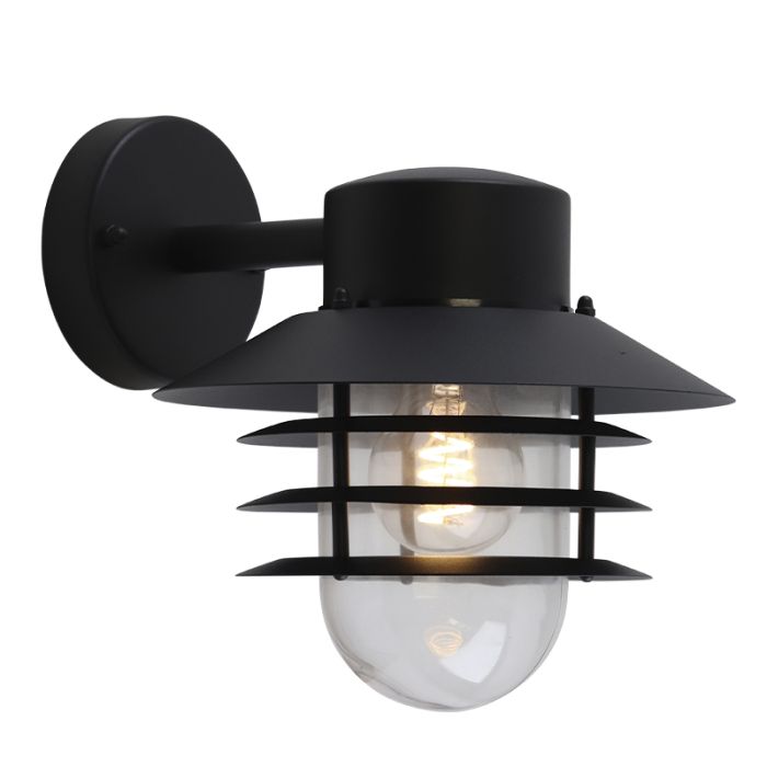 Lampada da esterno nera in acciaio inossidabile, Felice, IP44
