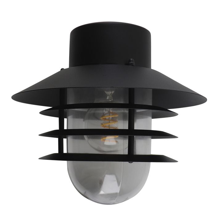 Lampada da esterno nera in acciaio inossidabile, Felice, IP44